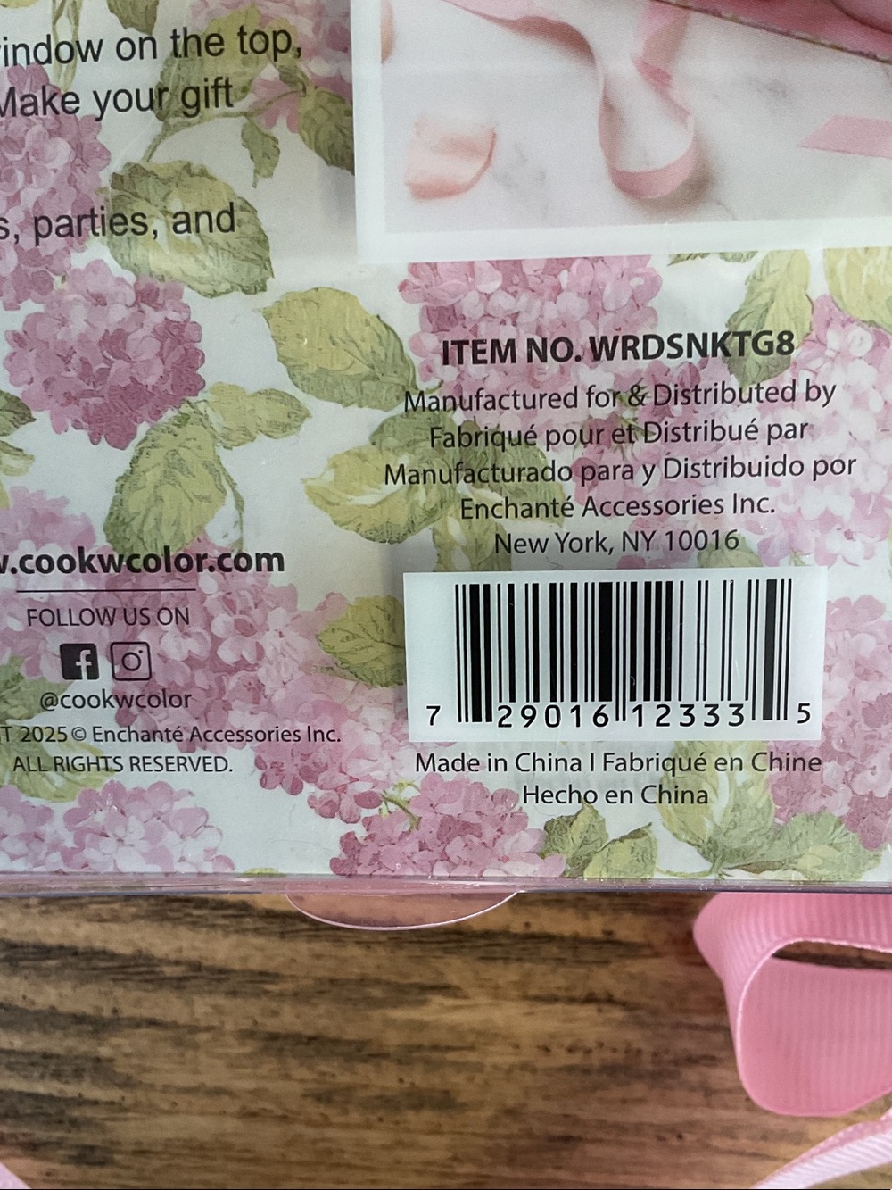 CWC Cook With Color Mom Floral Compartment Gift Box NIB - Picture 6 of 6